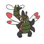  2018 4_arms absurd_res alien arthropod digital_drawing_(artwork) digital_media_(artwork) disney experiment_(species) fangs green_body hi_res hybrid insect insect_wings lilo_and_stitch multi_arm multi_limb nintendo pok&eacute;mon pok&eacute;mon_(species) precious_(lilo_and_stitch) red_eyes simple_background solo standing tombola1993 video_games white_background wings yanmega 