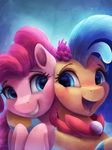  2018 absurd_res digital_media_(artwork) duo earth_pony equine eyelashes female feral friendship_is_magic hair hi_res horse mammal my_little_pony my_little_pony_the_movie open_mouth pinkie_pie_(mlp) pony princess_skystar_(mlp) vanillaghosties 