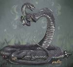  anthro black_mamba fangs female invalid_color maria maskedhusky reptile scales scalie snake 