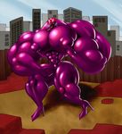  abdomen bulge chastity dragmon hyper hyper_muscles monster muscular nipples pecs symbiote 