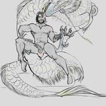  anal cum dragon eastern_dragon erection feral interspecies jesse_mccree male male/male oricalcon overwatch penis scalie size_difference video_games 