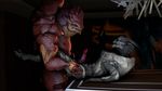  2017 3d_(artwork) alien anthro bioware claws digital_media_(artwork) duo erection hadronighini hi_res krogan lying male male/male male_penetrating mass_effect missionary_position not_furry nude on_back penetration penis sex source_filmmaker striped_penis turian urdnot_wrex video_games 