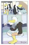  anthro anti_dev avian ayden_(brogulls) bailey_(brogulls) bed bird brogulls comic male seagull 