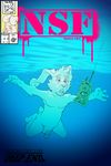  2016 4_fingers agent_(artist) alex_(nsf) anthro balls digital_drawing_(artwork) digital_media_(artwork) english_text fur hi_res lagomorph long_ears male mammal money nirvana nsf nude open_mouth parody penis pink_eyes pink_nose rabbit rip_k solo swimming text underwater water white_fur 