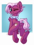  2017 animal_genitalia animal_pussy anus butt clitoris cutie_mark dock earth_pony equine equine_pussy female feral friendship_is_magic hair hiccupsdoessmut horse jasmine_leaf_(mlp) looking_at_viewer looking_back mammal my_little_pony one_eye_closed pony pussy scarf seductive simple_background smile solo wink 