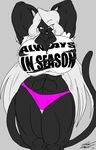  anthro big_breasts black_panther breasts clothed clothing feline female hair hands_behind_head launa_(xennydiemes) long_hair looking_at_viewer mammal muscular muscular_female panther smile torn_clothing toughset underwear white_hair 