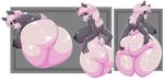  anthro anus big_breasts big_butt breasts butt canine female huge_butt looking_at_viewer looking_back mammal multiple_images nipples nude oppaioppaioppai overweight pussy rear_view solo thick_thighs voluptuous 