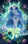  aqua_(fire_emblem_if) bare_shoulders blue_hair commentary dress fire_emblem fire_emblem_if hands_on_another's_face holding holding_another's_arm jewelry lake long_hair my_unit_(fire_emblem_if) necklace one_eye_closed open_mouth out_of_frame solo_focus twitter_username underwater very_long_hair water white_dress xin_(24914) yellow_eyes 