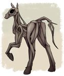  2018 animal_genitalia anus equine female feral kea_(artist) mammal monster nude pussy scp-805 scp_foundation solo standing tree 