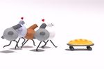  &lt;3 2018 3d_(artwork) animated avian bird bread digital_media_(artwork) food humor keke pigeon simple_background skateboard white_background 