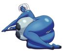  2016 anthro anthrofied anus big_breasts big_butt big_thighs breasts butt deadpliss female hair huge_breasts huge_butt hyper ipan keiko_(deadpliss) looking_at_viewer nintendo nipples nude pok&eacute;mon pok&eacute;mon_(species) pok&eacute;morph pose pussy rear_view red_eyes samurott simple_background solo thick_thighs video_games voluptuous white_background white_hair wide_hips 