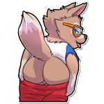  2017 alpha_channel anthro backsack balls butt canine cobaltsynapse fifa looking_back male mammal mascot simple_background solo transparent_background wolf zabivaka 