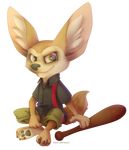  &gt;:) 2016 3_toes 4_fingers alpha_channel anthro baseball_bat black_claws black_nose canine claws clothed clothing digital_drawing_(artwork) digital_media_(artwork) disney fennec finnick fox fur green-nightingale hi_res inner_ear_fluff looking_at_viewer male mammal pants shirt simple_background sitting smile soft_shading solo tan_fur toe_claws toes transparent_background zootopia 