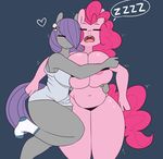  &lt;3 2015 anthro anthrofied areola belly big_breasts breasts clothed clothing cuddling duo earth_pony equine eyes_closed female friendship_is_magic fur grey_background grey_body hair hi_res horse hug huge_breasts legwear long_hair mammal maud_pie_(mlp) my_little_pony navel nude pink_body pink_hair pinkie_pie_(mlp) pony purple_hair sibling simple_background sisters sleeping slightly_chubby socks somescrub thick_thighs thong voluptuous wide_hips 