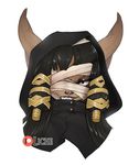  asura big_ears black_hair brown_skin clothed clothing female guild_wars hair humanoid licheart long_hair looking_at_viewer solo spotte video_games 