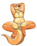  2015 4_toes animate_inanimate anthro digital_drawing_(artwork) digital_media_(artwork) feet hypnosis inflatable living_inflatable lock-wolf male mammal mind_control mustelid nozzle nude orange_body otter pool_toy rubber shiny simple_background solo spiral spiral_eyes svondir toes tongue tongue_out white_background 