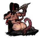 anvil bikini blacksmith clothing darkest_dungeon female hammer happening18 human human_only liquid mammal melee_weapon not_furry solo sweat swimsuit sword tentacles tools weapon 