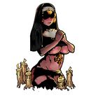  candle clothed clothing darkest_dungeon female happening18 human human_only jewelry mammal not_furry nun partially_clothed solo 