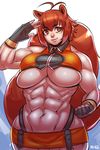  abs absurd_res animal_humanoid big_breasts big_muscles blazblue breasts brown_hair clothed clothing crop_top female fingerless_gloves fluffy fluffy_tail gloves hair hi_res humanoid looking_at_viewer makoto_nanaya midriff miniskirt mr-ndc muscular muscular_female navel shirt skimpy skirt squirrel_humanoid thong tight_clothing under_boob video_games wide_hips 