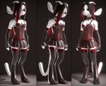  3d_(artwork) anthro black_outfit clothing collar corset digital_media_(artwork) digitigrade female guardian_spirit invalid_tag legwear lingerie ori ori_and_the_blind_forest skirt standing thigh_highs vrchat whatcanisay 