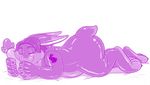  2017 4_fingers 4_toes animate_inanimate animate_inflatable anthro carrot claws digital_drawing_(artwork) digital_media_(artwork) eyes_closed food full-length_portrait hair hornbuckle inflatable kenn_kyubi lagomorph living_inflatable male mammal nude portrait rabbit rubber shiny simple_background sleeping smile solo toe_claws toes vegetable white_background 