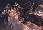  albedo_(overlord) avamone cleavage dress horns overlord wings 