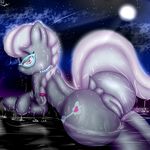  anus big_butt butt earth_pony equine female feral friendship_is_magic hi_res horse mammal my_little_pony paulpeopless pony pussy silver_spoon_(mlp) solo water wet 