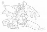  2016 agent_(artist) anthro bovine canine cattle dragon fox fur goo_transformation greyscale hair hindpaw horn hybrid lagomorph liquid_latex long_tail mammal membranous_wings monochrome nude pawpads paws penis pig porcine precum rabbit rubber scalie shiny simple_background smile teats traditional_media_(artwork) transformation udders white_background wings 