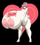  bear big_breasts blossom_(disambiguation) breasts eyewear female glasses holidays huge_breasts hyper hyper_breasts mammal milk mother oppaioppaioppai parent pink_hear polar_bear valentine&#039;s_day 