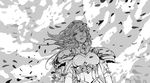  armor armored_dress braid breasts commentary_request greyscale lenneth_valkyrie long_hair monochrome npn single_braid solo valkyrie_profile very_long_hair 