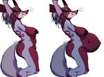  alien amalgam big_(disambiguation) canine fox hair hair_rose horn hybrid invalid_tag kemono lagomorph mammal nipples pregnant rabbit red_skin scarlett whiterabbit95 