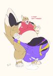  balls big_balls big_penis canine clothing corgi cum dog excessive_cum hyper isshou mammal messy neokandra obese overweight penis ripping 