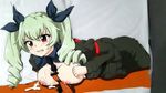 1girl anchovy anzio_military_uniform ass bar_censor blush breasts breasts_outside censored clenched_teeth cum cum_on_body cum_on_breasts cum_on_upper_body drill_hair girls_und_panzer green_hair hair_ornament hair_ribbon hasamimushi hetero highres large_breasts looking_at_viewer md5_mismatch nipples open_clothes open_shirt paizuri penis red_eyes ribbon rotated shirt simple_background tears teeth white_background 