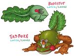  2018 3_toes ambiguous_gender amphibian angry armless ass_up biped brown_horn brown_skin digital_drawing_(artwork) digital_media_(artwork) duo english_text eye_markings eyes_closed fak&eacute;mon feral fighting_stance flora_fauna flower front_view full-length_portrait green_skin green_tail half-closed_eyes horn iguanamouth leaf long_tail markings multicolored_skin nintendo nude plant pok&eacute;mon portrait quadruped red_markings red_sclera side_view simple_background smile species_name spikes squint standing text thorns toes two_tone_skin video_games white_background yellow_eyes 