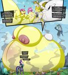  2018 anthro anthrofied areola armor balls belly big_butt breast_expansion breasts butt cum cum_inflation dialogue discord_(mlp) english_text equine female fluttershy_(mlp) friendship_is_magic horn hyper inflation invalid_tag lagomorph male male/female mammal my_little_pony nipples pegasus penis ponyville rabbit royal_guard_(mlp) starlight_glimmer_(mlp) text unicorn wings wolfjedisamuel 