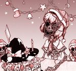  alice_margatroid bell bone bones cake candle christmas death food hat hourai_doll kirisame_marisa mushroom santa_hat shanghai_doll skeleton snowman tagme teeth touhou worms 