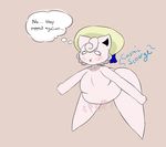  2018 anthro belly blush butt cosmicscourge english_text fan_character female jigglypuff nintendo nude pok&eacute;mon pok&eacute;mon_(species) pouting slightly_chubby solo text thick_thighs thought_bubble tiddypuff video_games 