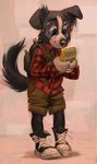  border_collie canine clothed clothing collie digital_media_(artwork) dog eyewear game_boy glasses mammal nintendo simple_background solo tacklebox video_games vincollie young 