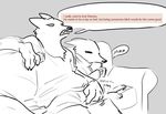  anthro betty_(weaver) beverage can canine charlie_(weaver) disney dog duo english_text female fox mammal nobby_(artist) pack_street pussy sitting sofa text zootopia 