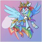  2018 8xenon8_(artist) bandage bandanna belt blue_feathers blush clothing coat costume cutie_mark digital_media_(artwork) equine eyebrows eyewear feathered_wings feathers female feral friendship_is_magic goggles hair happy hooves horse mammal multicolored_hair multicolored_tail my_little_pony open_mouth pegasus piercing pirate pony rainbow_dash_(mlp) rainbow_hair rainbow_tail red_eyes simple_background smile solo teeth underhoof wings 