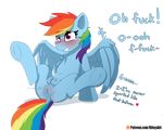  2017 absurd_res alpha_channel blush dialogue digital_media_(artwork) ejaculation english_text equine feathered_wings feathers female friendship_is_magic hair hi_res hooves livinthelife0friley mammal multicolored_hair my_little_pony orgasm pegasus pussy pussy_ejaculation pussy_juice rainbow_dash_(mlp) rainbow_hair simple_background solo spread_legs spreading teats text transparent_background underhoof wings 