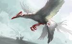  2013 alradeck avian beak day digital_media_(artwork) digital_painting_(artwork) feathered_wings feathers feral flying teeth wings 
