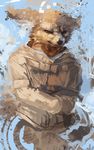  2013 alradeck angry anthro brown_eyes canine clothed clothing digital_media_(artwork) fennec fox looking_at_viewer male mammal solo whiskers 