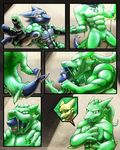  2016 4_fingers abs absorption_vore abstract_background anthro bulge comic digital_drawing_(artwork) digital_media_(artwork) dragon featureless_crotch fez_(kaz.fn) goo_creature green_tongue hi_res janjin192 jello_(rpadi) kaz.fn_(character) lizard male open_mouth reptile rpadi rubber scalie shiny simple_background tongue tongue_out transformation vore 