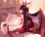  breasts bulge clothing dickgirl dragon eri-yo horn intersex panties piercing sheera_castellar tired underwear wings 