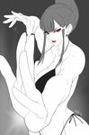  1girl breasts fighting_stance huge_breasts mishima_kazumi noriheita solo tekken 