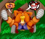  ahegao anthro anus backsack balls bandicoot butt clothed clothing crash_bandicoot crash_bandicoot_(series) cum cum_in_pussy cum_inside cum_on_penis erection female footwear hair half-closed_eyes jaynatorburudragon jungle looking_pleasured lying male male/female male_penetrating mammal marsupial missionary_position on_back on_ground on_top open_mouth orgasm outside penetration penis perineum presenting presenting_anus presenting_hindquarters raised_leg rear_view romantic_couple sex shoes shorts smile spread_legs spreading tawna_bandicoot thick_thighs tongue tongue_out vaginal vaginal_penetration video_games yellow_balls yellow_penis 