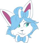  alpha_channel cylus eeveelution feline green_eyes headshot mammal nintendo pok&eacute;mon pok&eacute;mon_(species) shiny_pok&eacute;mon simple_background sylveon transparent_background video_games weednan 