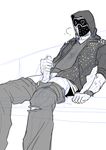  1boy booty_electric erection male_focus mask masturbation penis sitting solos steam tagme watch_dogs 