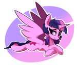  2017 cutie_mark digital_media_(artwork) equine eyebrows eyelashes feathered_wings feathers female feral friendship_is_magic hair hi_res hooves horn horse lilfunkman mammal multicolored_hair my_little_pony pony purple_eyes simple_background smile solo sourspot twilight_sparkle_(mlp) winged_unicorn wings 